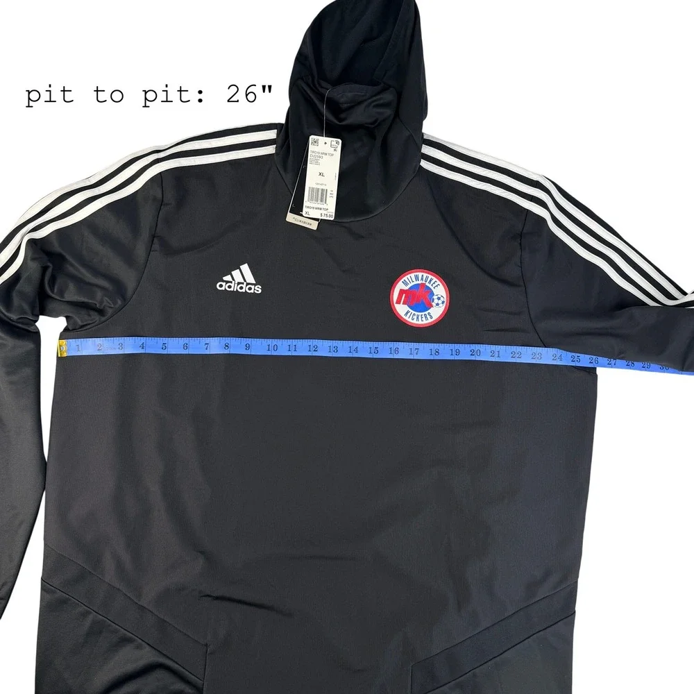 Adidas Tiro 19 Warm Top Mens XL Black Climawarm Hooded Soccer Jersey‎ DJ2593 NWT